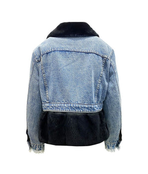FORTE DEI MARMI COUTURE Blue Cotton Denim Jacket