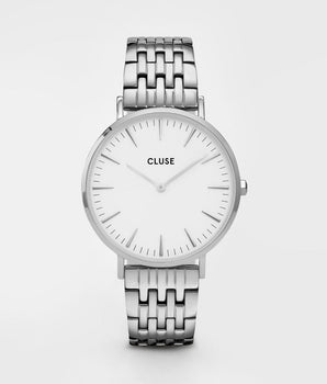 Cluse Silver Stainless Steel Dress Watch