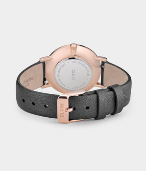 Cluse Gray Leather Dress Watch