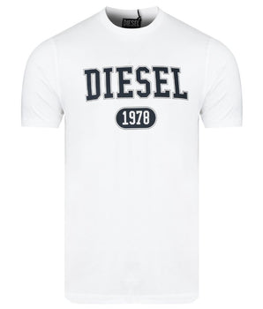 Diesel White Cotton T-Shirt