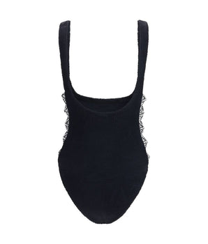 Hunza G Black Polyamide One-Piece Swimsuit