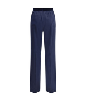Tom Ford Blue Elastane Casual Pants