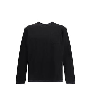 Sacai Black Cotton T-Shirt