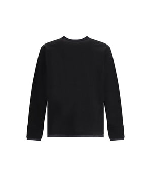 Sacai Black Cotton T-Shirt
