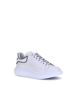 Alexander McQueen White Calf Leather Bos Taurus Platform Sneakers
