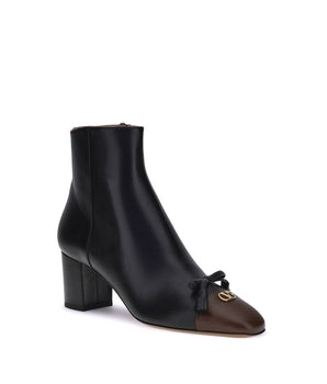 Valentino Garavani Black Goatskin Ankle Boots