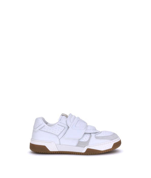 Valentino Garavani White Calf Leather Boots Taurus Athletic Shoes