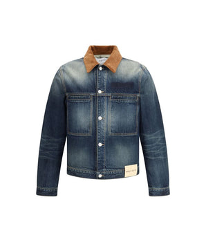 Alexander McQueen blue cotton denim jacket