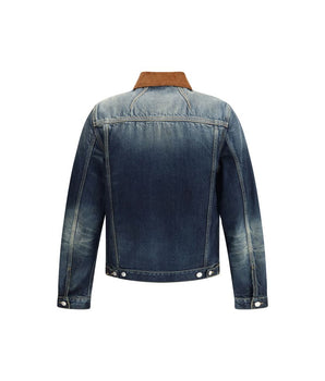 Alexander McQueen blue cotton denim jacket