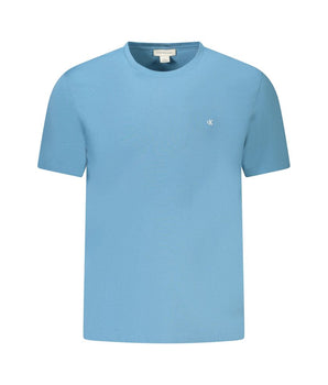 Calvin Klein Blue Cotton Men T-Shirt