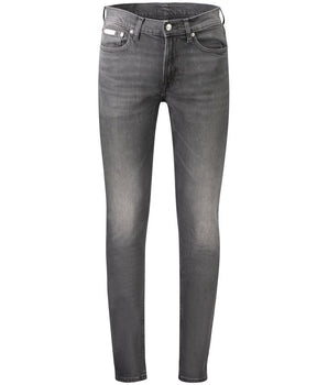 Calvin Klein Black Cotton Men's Slim Taper Jeans