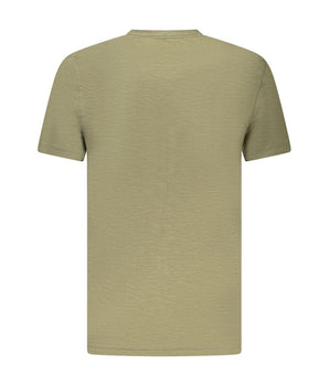 Hugo Boss Green Cotton Men T-Shirt