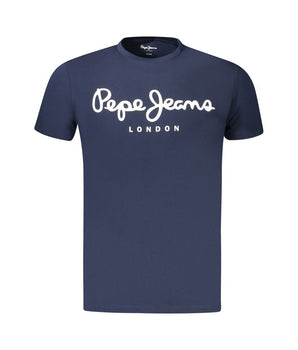 Pepe Jeans Blue Cotton Men T-Shirt