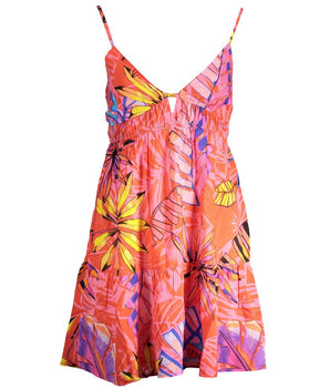 Desigual Red Polyester Dress