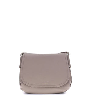 Coccinelle Beige Calf Leather Bos Taurus Shoulder Bag