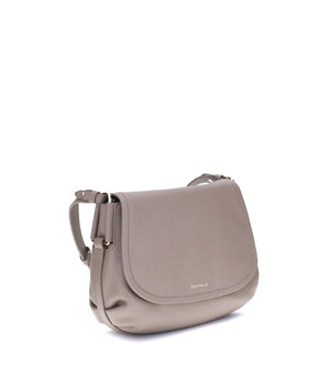 Coccinelle Beige Calf Leather Bos Taurus Shoulder Bag