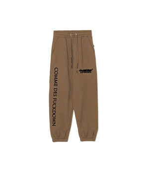 Comme Des Fuckdown Brown Cotton Women Sweatpant