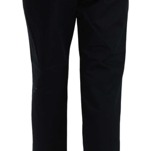 Dolce &amp; Gabbana Chic Black Cotton Trousers