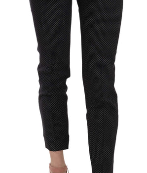 Dolce & Gabbana Polka Dot Slim Capri Trousers Tapered Pants Dolce & Gabbana 