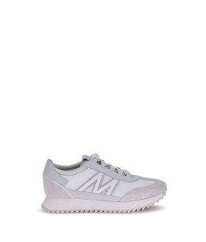 Moncler White Polyamide Low Top Sneakers