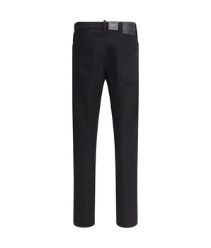 Dsquared² Black Cotton Skinny Jeans