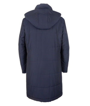 Made in Italy Blue Wool Men's Raincoat