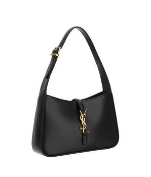 Saint Laurent Black Calf Leather Bos Taurus Shoulder Bag