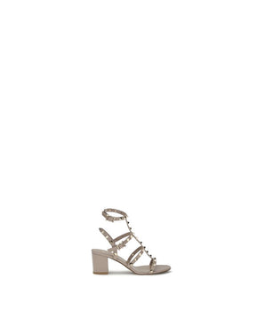 Valentino Garavani Beige Calf Leather Bos Taurus Platform Sandals