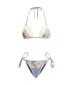 Zimmermann Light Blue Polyamide Bikini