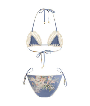 Zimmermann Light Blue Polyamide Bikini