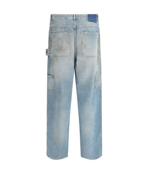 Golden Goose Light Blue Cotton Jeans Denim