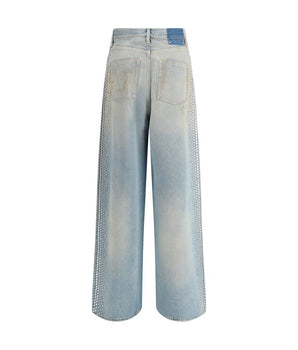 Golden Goose Light Blue Cotton Boyfriend Jeans