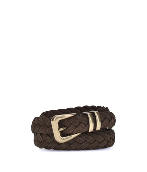 Brunello Cucinelli Brown Calf Leather Bos Taurus Regular Belt