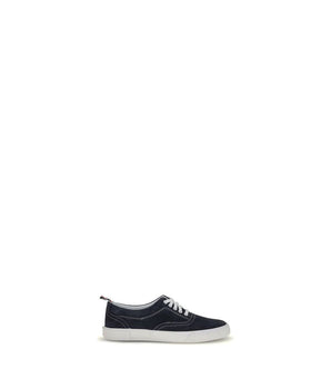 Thom Browne Blue Calf Leather Bos Taurus Low Top Sneakers