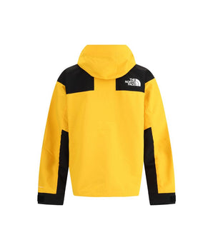 The North Face yellow polyamide shell jacket