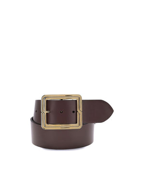 Etro Brown Calf Leather Bos Taurus Regular Belt