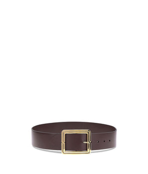 Etro Brown Calf Leather Bos Taurus Regular Belt