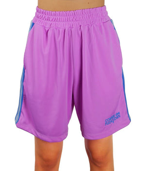 Comme Des Fuckdown Purple Polyester Short
