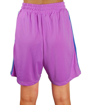 Comme Des Fuckdown Purple Polyester Short