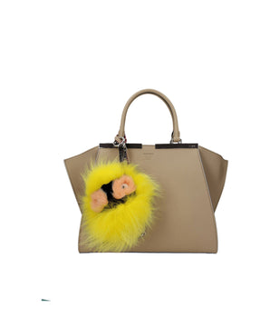 Fendi Yellow Fur Keychain