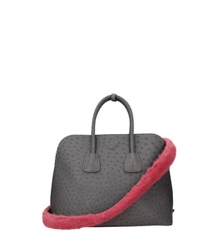 Prada Pink Fur Shoulder Bag