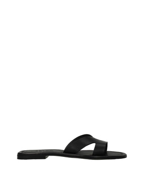 Kenzo Black Leather Slippers
