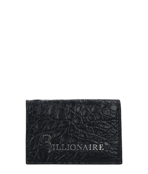 Billionaire Italian Couture Blue Crocodile Cardholder