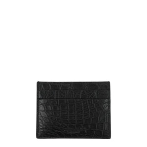 Billionaire Italian Couture Black Crocodile Cardholders