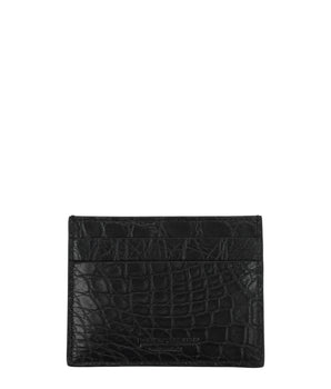 Billionaire Italian Couture Black Crocodile Cardholder