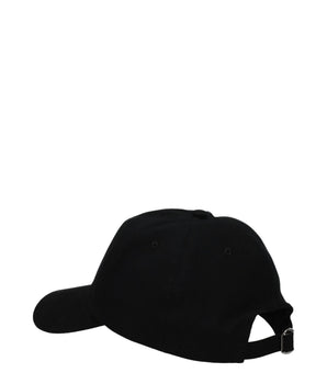 Valentino Garavani Black Cotton Cap (Baseball Hat)