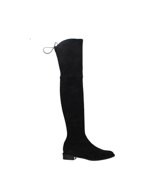 Stuart Weitzman Black Leather Over The Knee