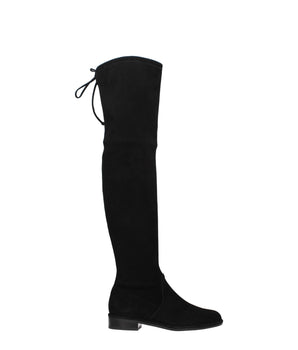 Stuart Weitzman Black Leather Over The Knee