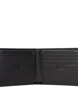 Testoni black leather wallet