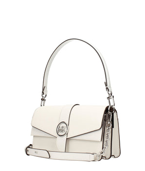 Michael Kors White Leather Handbag